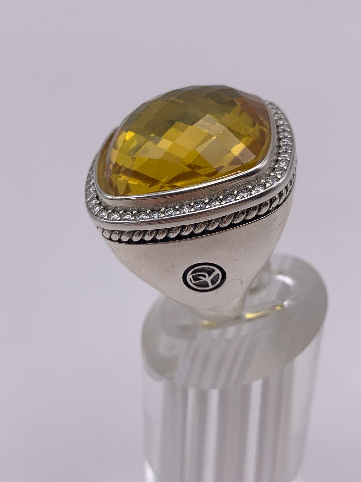 David Yurman Citrine & Diamond Ring