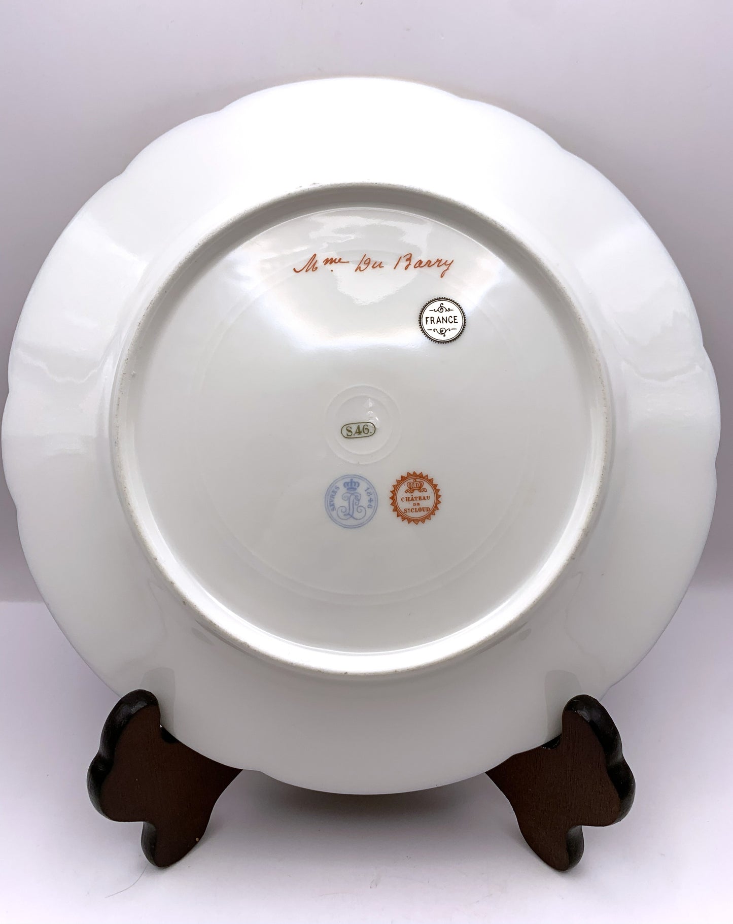 Sevres "Jeanne Du Barry" Decorative Plate