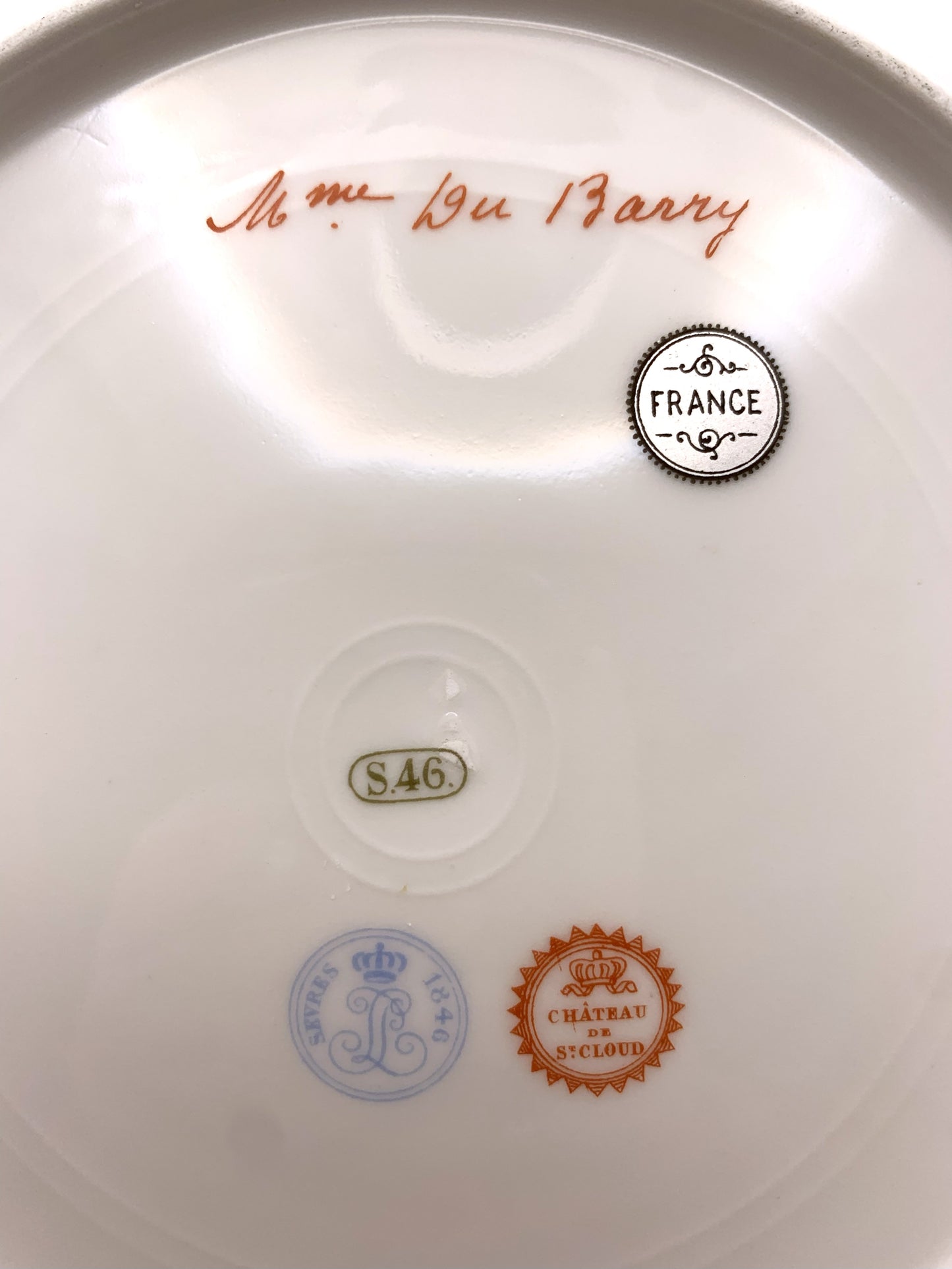 Sevres "Jeanne Du Barry" Decorative Plate