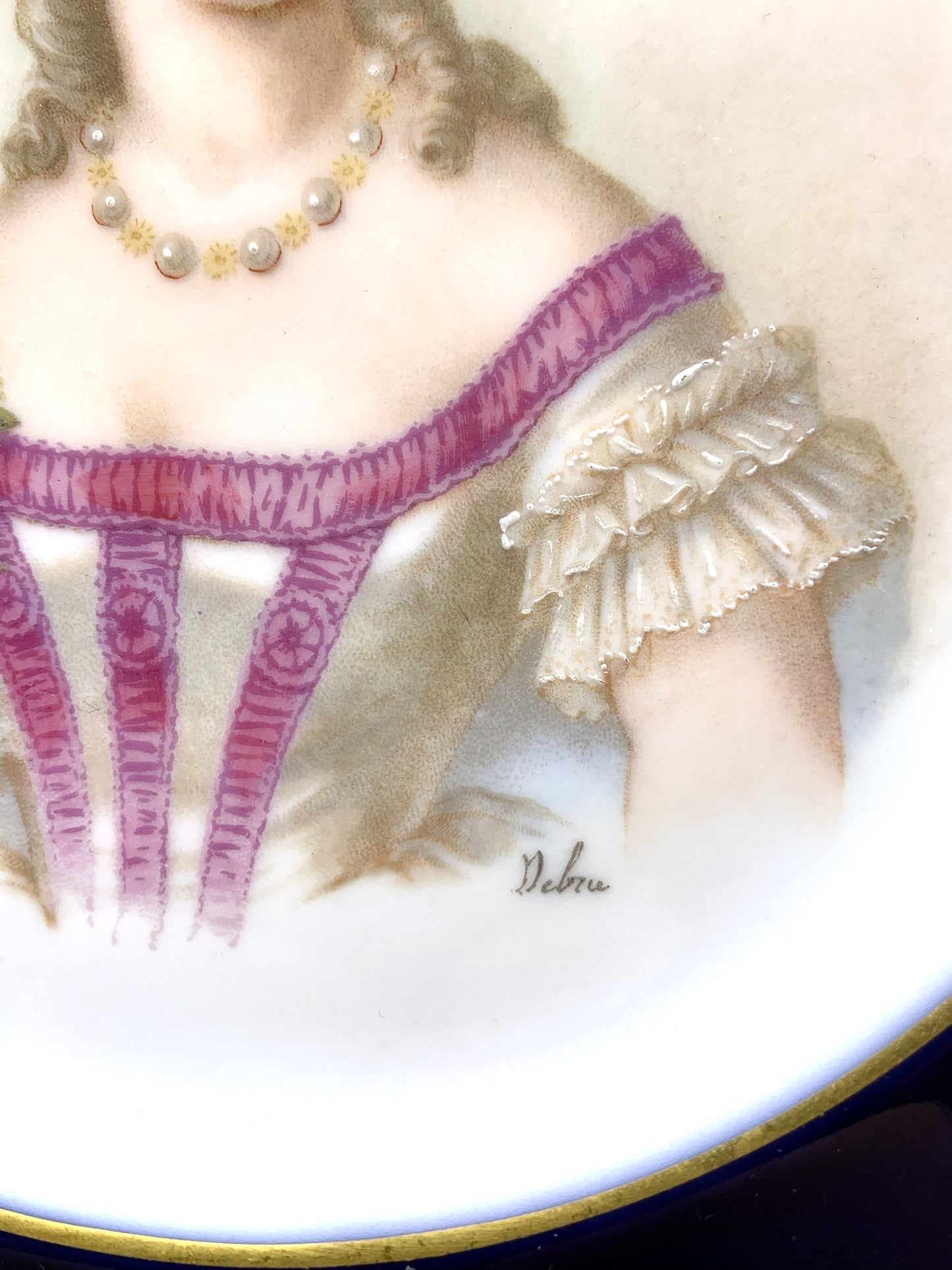Sevres "Jeanne Du Barry" Decorative Plate